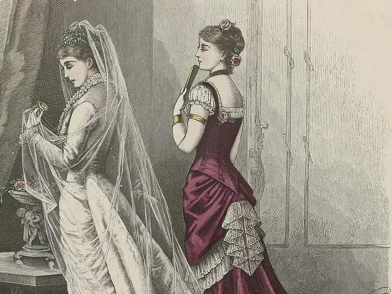 1830-Mathilde Haupt - Completo da sposa